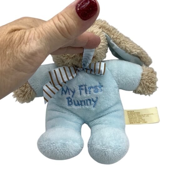 Dan Dee "My First Bunny" Stuffed Animal Plush Toy Infants 7” Rattle - Picture 3 of 6